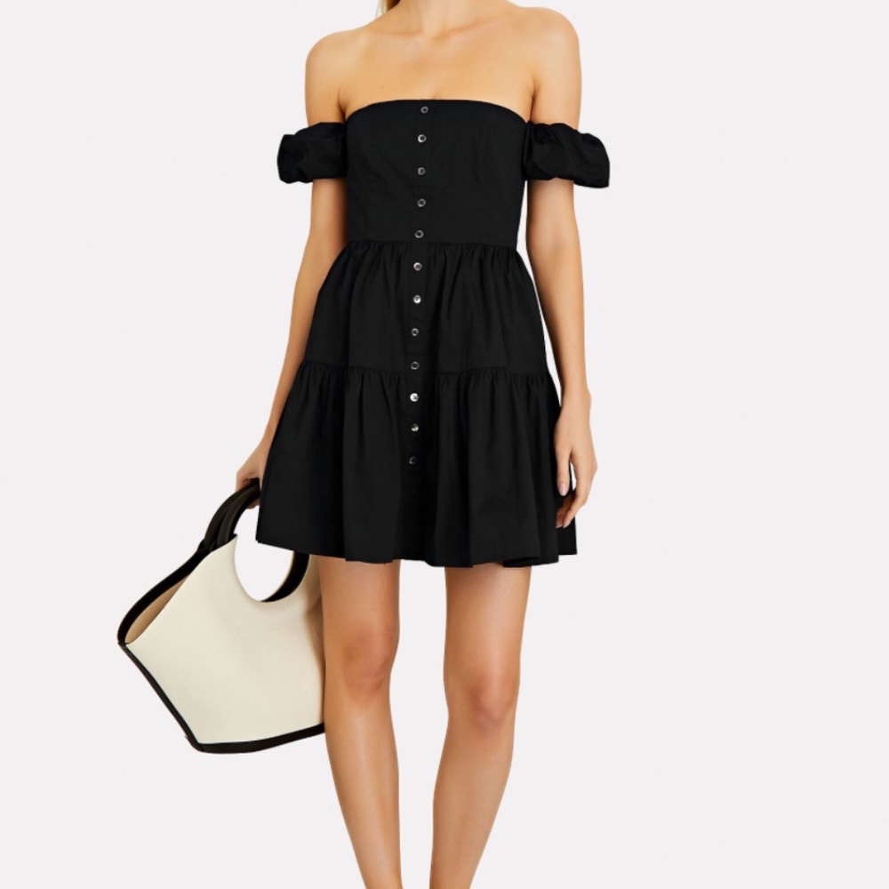 Staud Elio Off Shoulder Dress